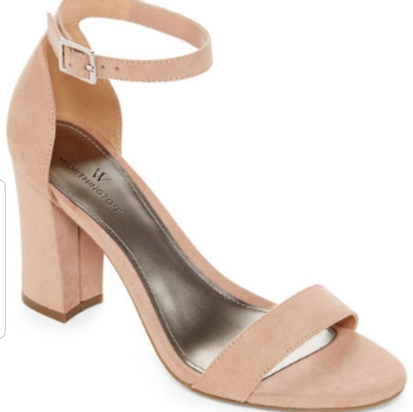 Worthington Shoes - Ankle Strap Sandal Block Heel Open Toe